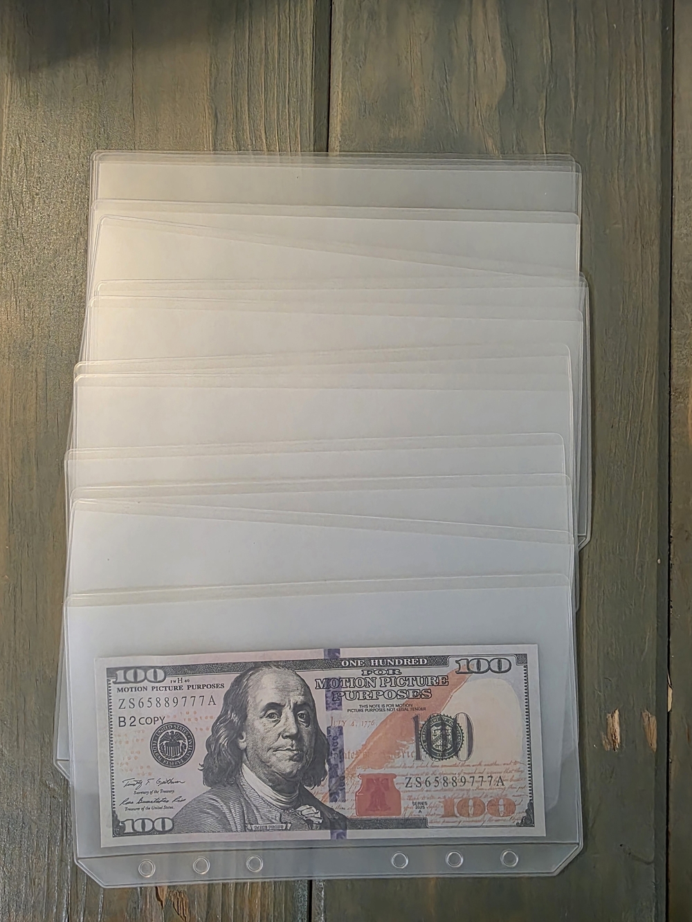 A6 Frosted Plastic Envelopes Set Of 12